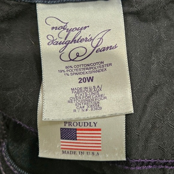Not Your Daughter's Jeans Women's Size 20W Dark Wash Jeans - Picture 5 of 8